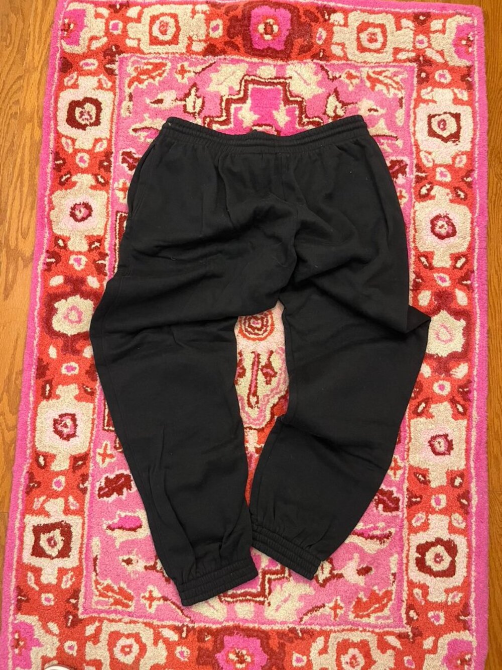 H&M Black Jogger Waist Tie Cuffed Ankle Elastic Jogger Sweatpants